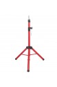 Kuaför Eğitim Mankeni İçin Metal Tripod - Kırmızı + Taşıma Çantası