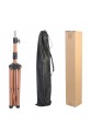 Kuaför Eğitim Mankeni İçin Metal Tripod - Sütlü Kahve + Taşıma Çantası