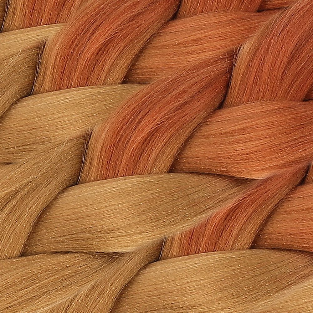 Afrika Örgülük Sentetik Ombreli Saç 100 Gr. - Bakır / Karamel
