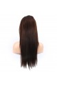 Düz Front Lace Gerçek Tül Peruk - Koyu Kahve - 60-65cm