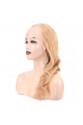 Dalgalı Front Lace Gerçek Tül Peruk - Altın Karamel - 60-65cm