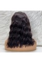 Doğal Dalgalı Küt Front Lace Gerçek Tül Peruk - Doğal
