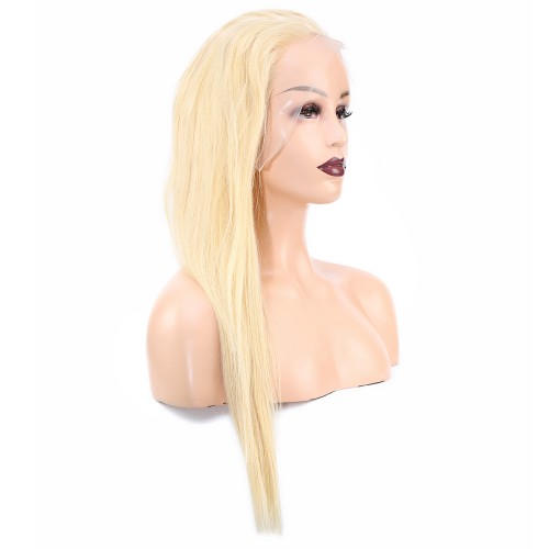 Gerçek Front Lace Tül Peruk - Platin  - 60-65cm
