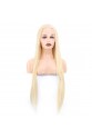 Gerçek Front Lace Tül Peruk - Platin - 85-90cm