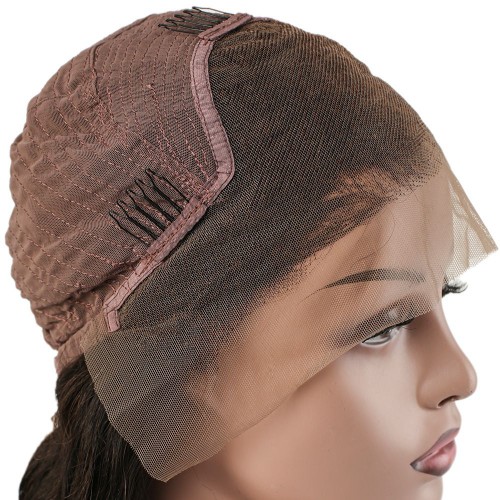 Gerçek Front Lace Tül Peruk - Su Dalgası - Kızıl 70-75cm