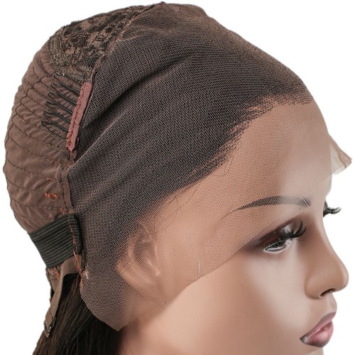 Gerçek Front Lace Tül Peruk - Düz - Siyah 45-50cm