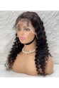 Gerçek Front Lace Tül Peruk - Derin Dalgalı - Doğal 60-65cm