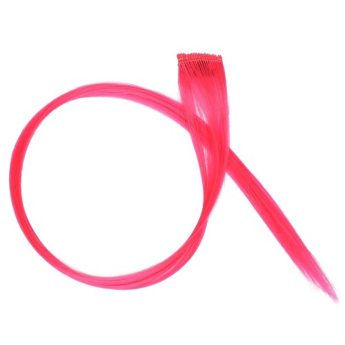Renkli Sentetik Tekli Çıt Çıt-Neon Pembe