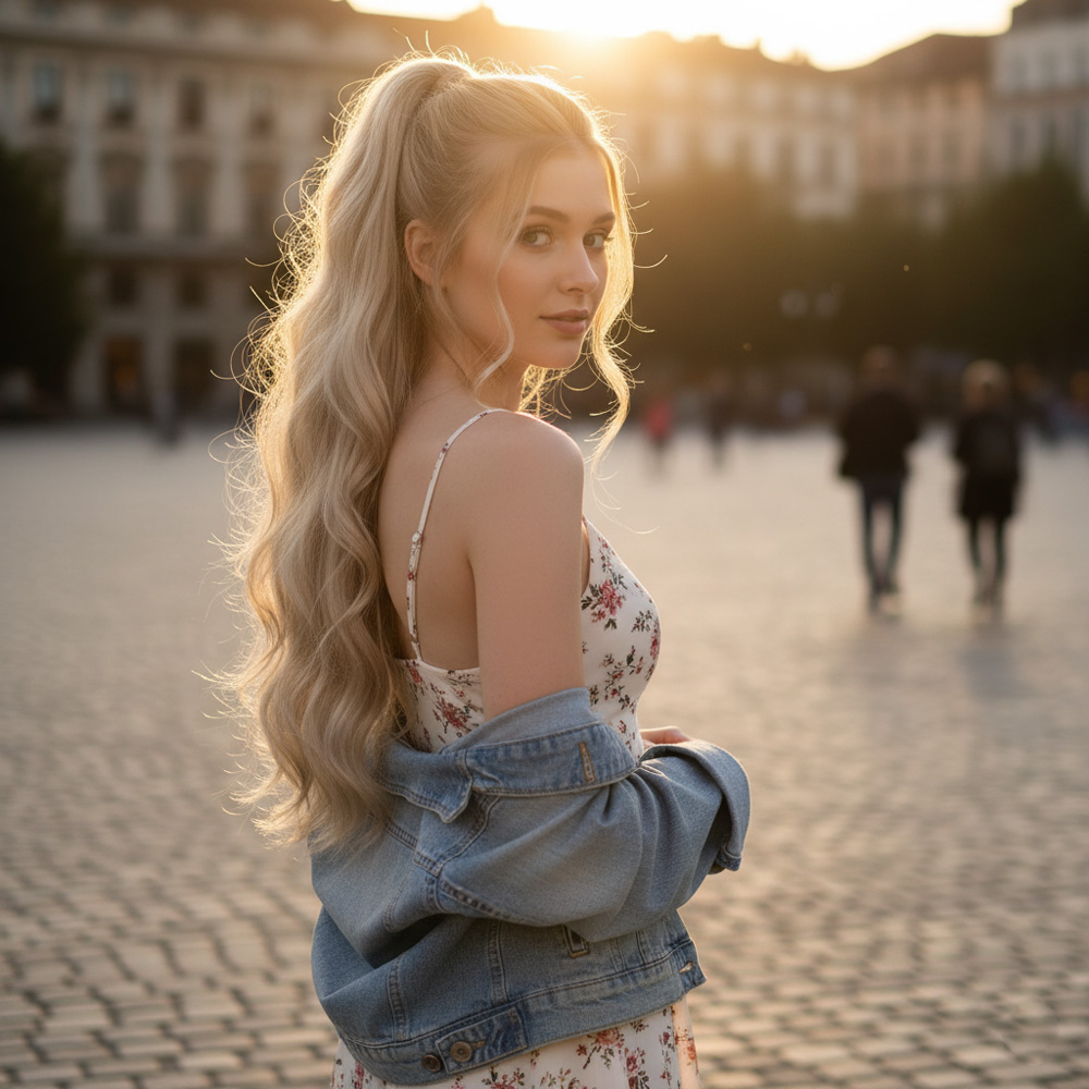 Bağlamalı Dalgalı At Kuyruğu - Balköpüğü Platin Röfleli